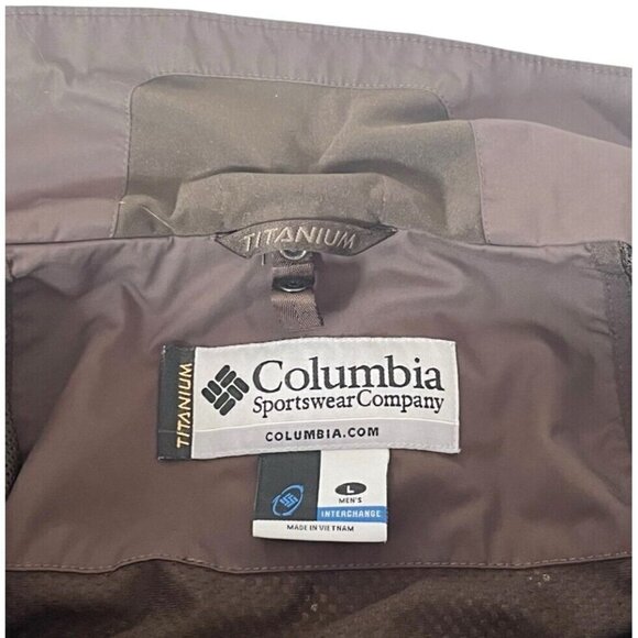 Columbia Men's L Summit Lift Interchange Red Brown 3 in 1 Waterproof Jacket - Picture 4 of 13